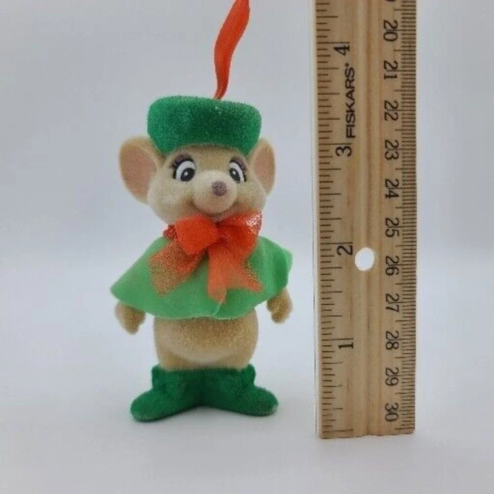 Walt Disney Rescuers Down Under Miss Bianca Plush Flock Christmas Ornament 1990